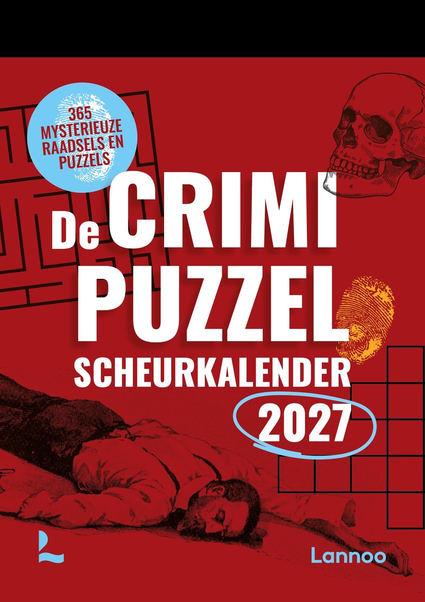 Calendario a strappo Lannoo de crime puzzle 2027