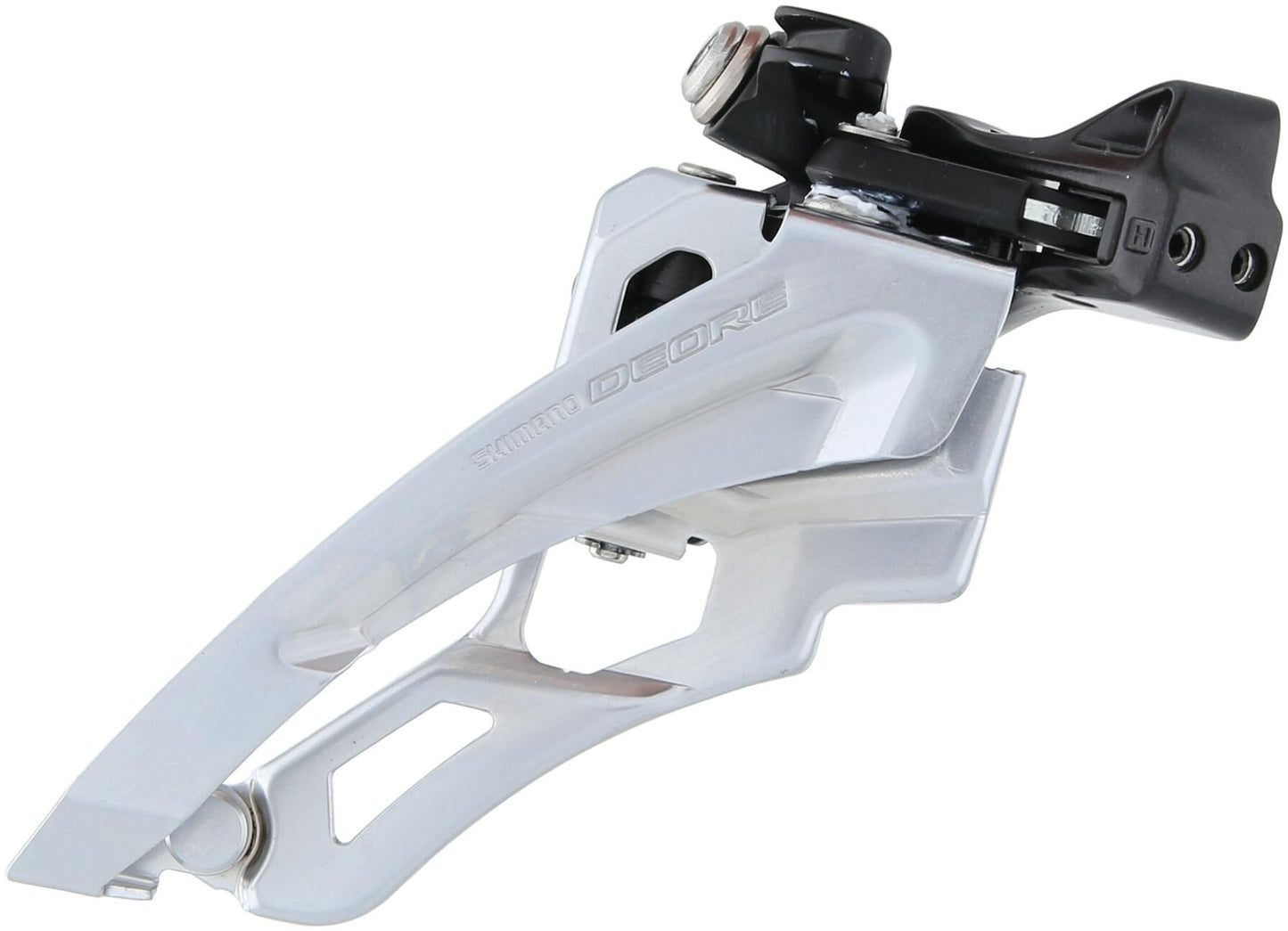 Shimano Voorkerailleur 3 x 10 velocidades Deore FC-M6000 Swing Swing Middelhoight Klem 40-42t Negro