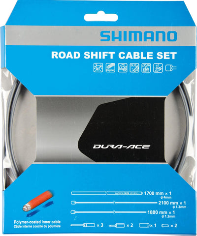 Shimano versnellingskabel-set dura ace bc-9000 shim.derail.cab.set da bc9000 polymer gr.