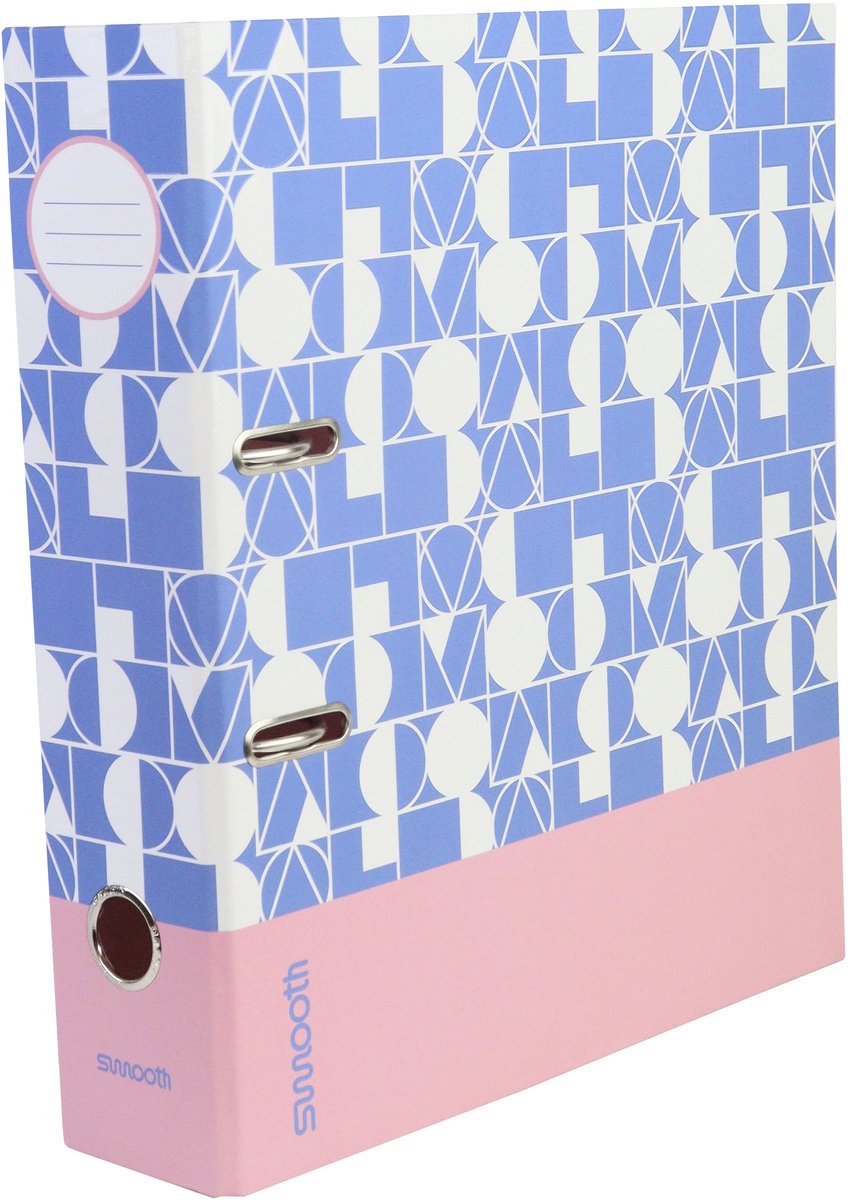 Carpeta ancor lisa a4 2r 8cm rosa azul - an-113174-d