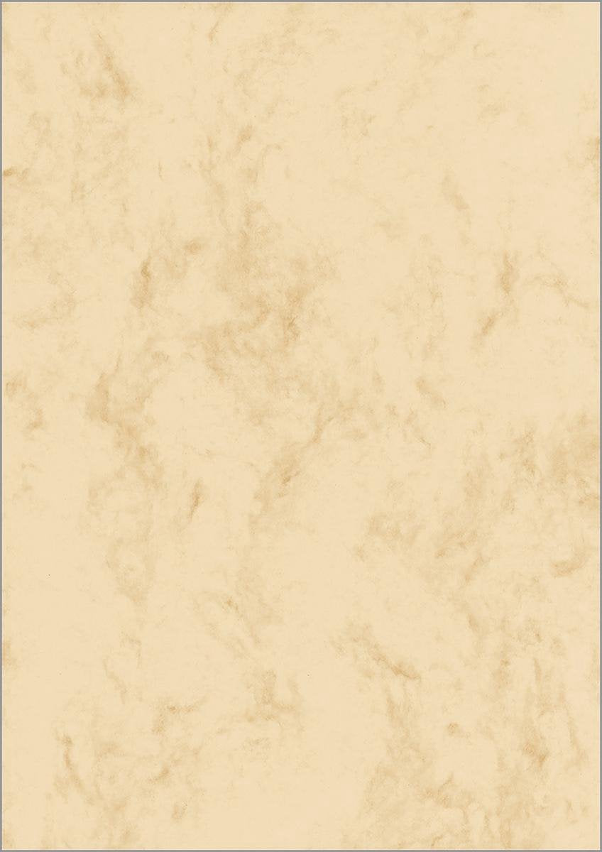Sigel designpapier - a4 - marmer beige - 90 grams - 100 vel - si-dp372