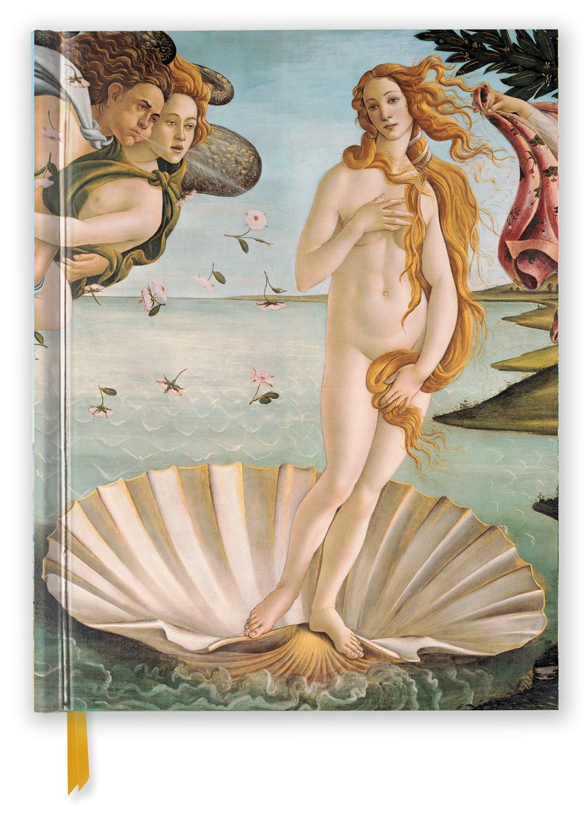 Flame tree sandro botticelli: el nacimiento de venus (cuaderno de bocetos en blanco)