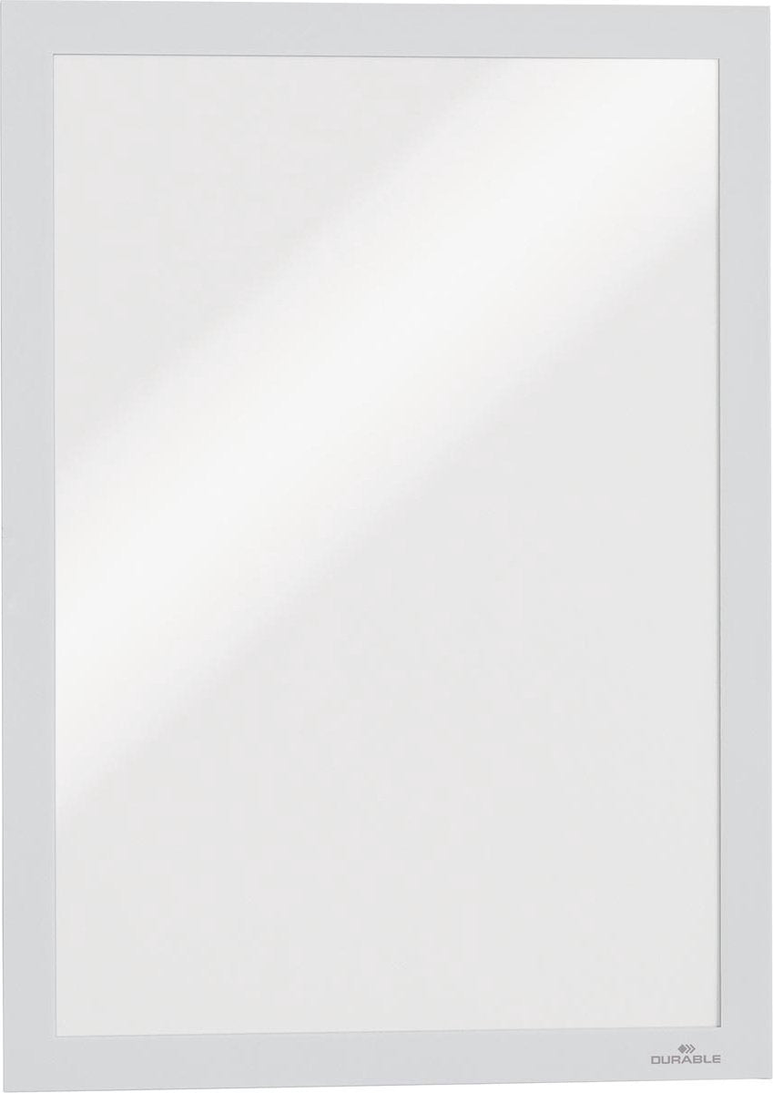 Durevole 487202 duraframe a4 - 4872 cornice informativa, autoadesiva DIN a4 bianco (l x a) 236 mm x 322 mm 2 pezzo(i)