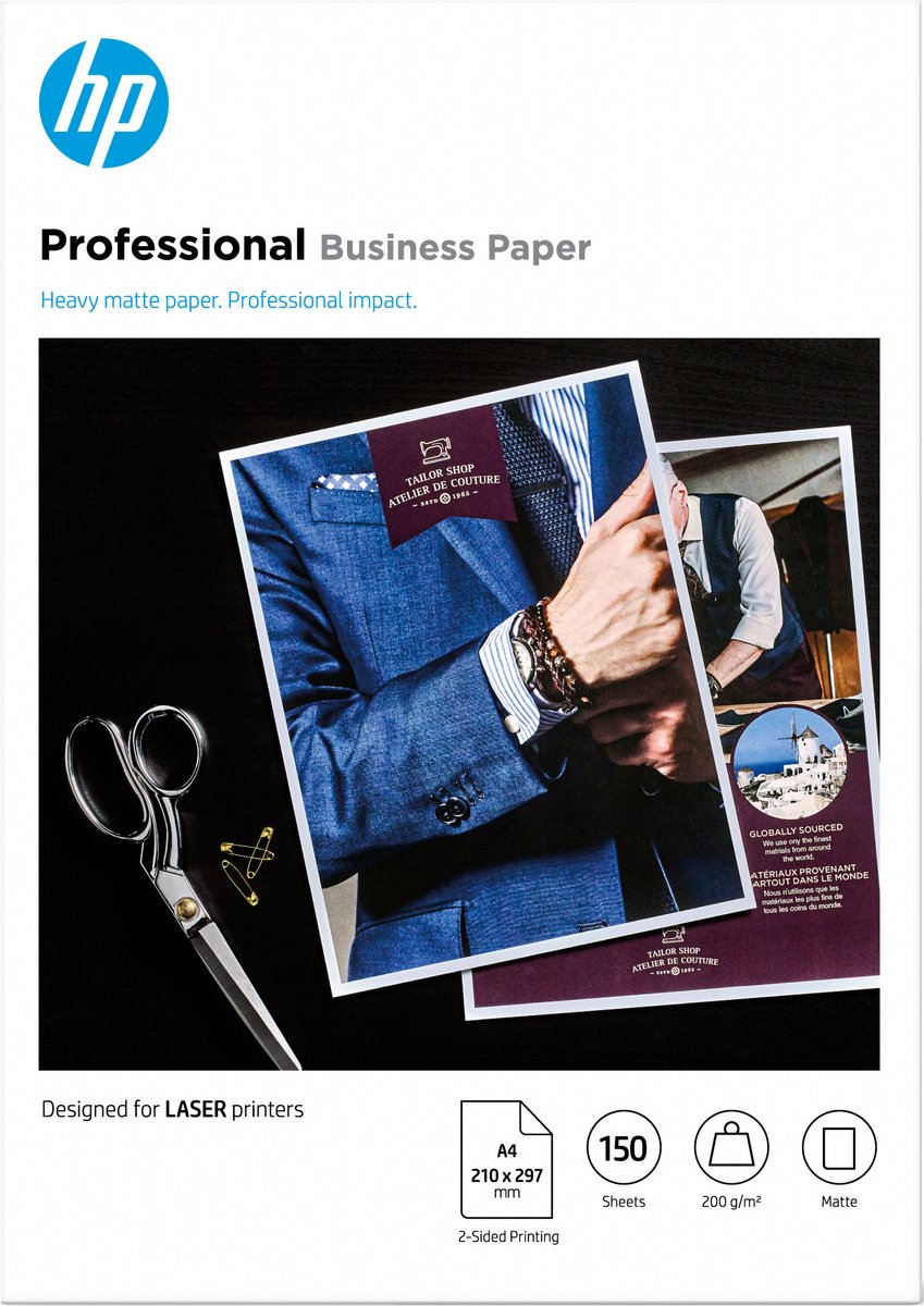 Hp fotopapier 7mv80a a4 laser 200gr mat