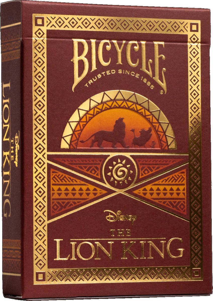 Carte da gioco ispirate al Re Leone Bicycle Disney - carte da gioco premium - poker - Ultimates - licenza ufficiale