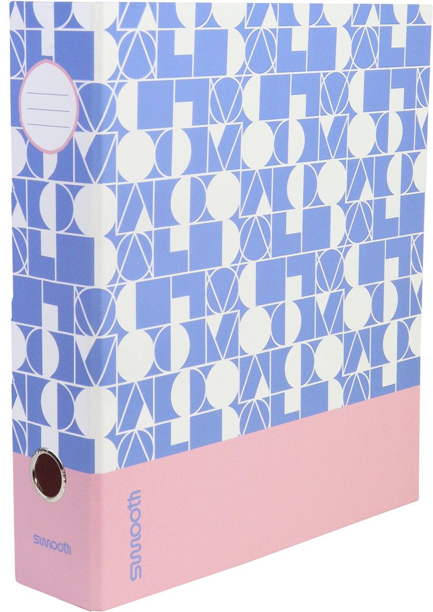 Raccoglitore ad anelli Ancor liscio a4 2 anelli d-25 meccanismo rosa blu - an-113181-d