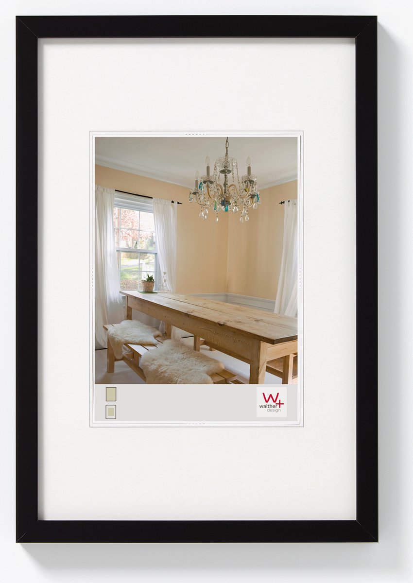 Peperoni Walther - cornice in legno - misura foto 20x30 cm - nero