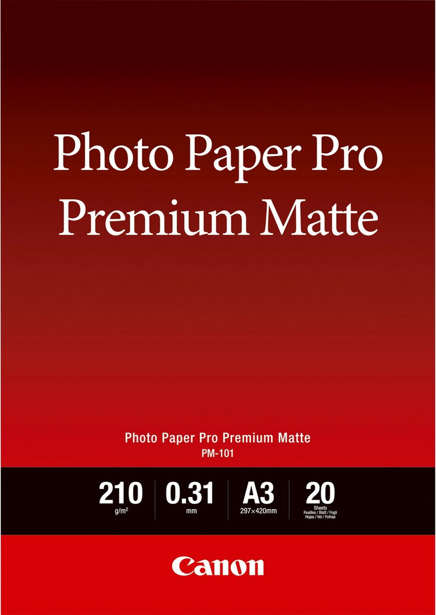 Canon 8657b006 paquete de papel fotográfico a3