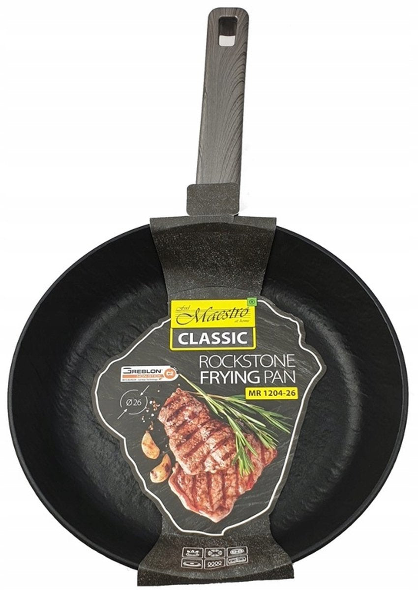 Sartén maestro rock piedra 28 cm - greblon c2 antiadherente
