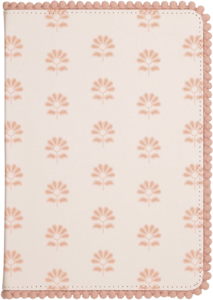 Cuaderno Eccolo - impresión en bloque de pompones - línea - aprox. 15x20cm - ec-d459c