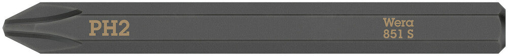 Wera 851 s Puntas Phillips para destornillador de impacto, pH 2 x 70 mm - 05018161001