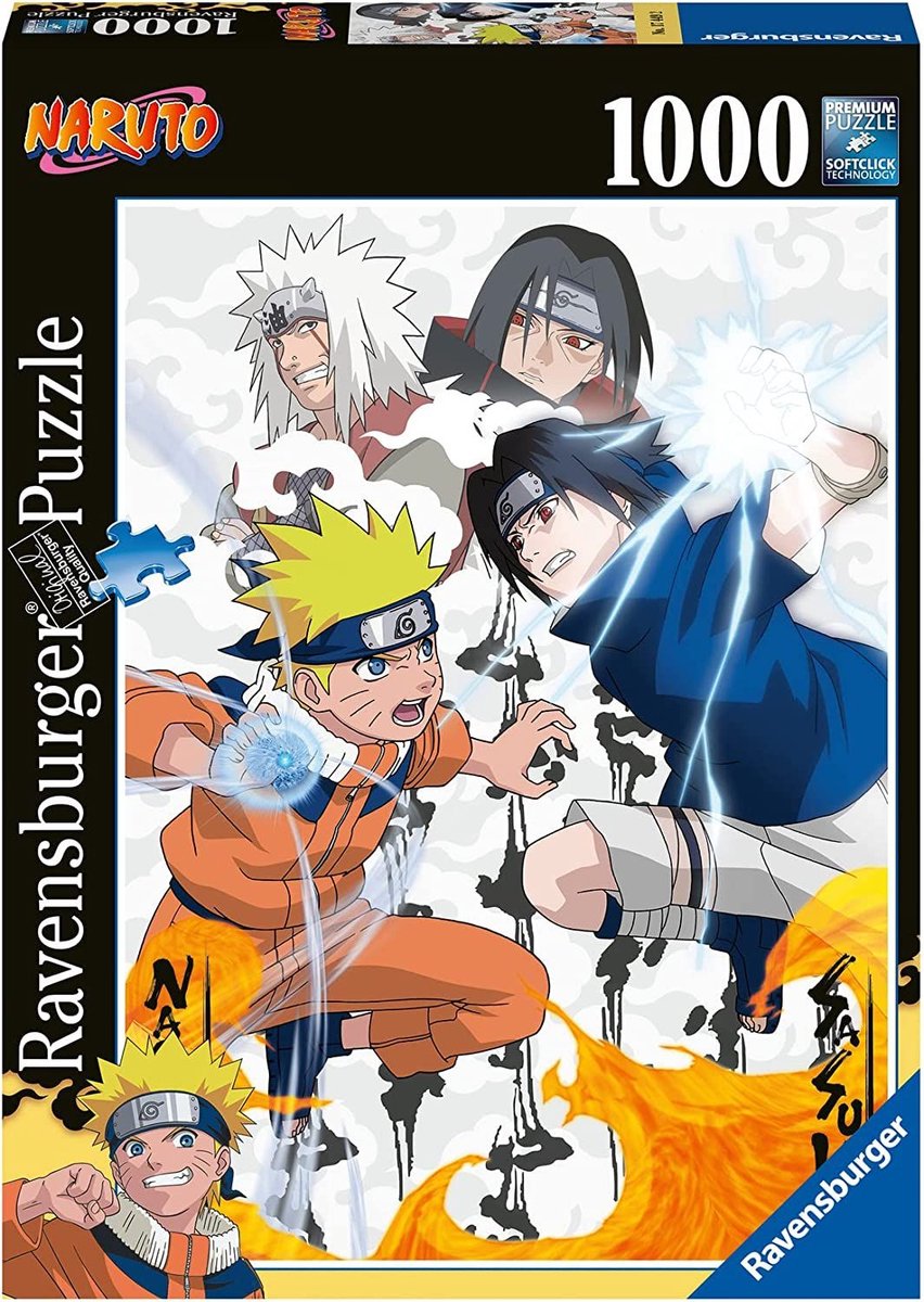 Puzzle Ravensburger Naruto vs. Sasuke - puzzle - 1000 pezzi