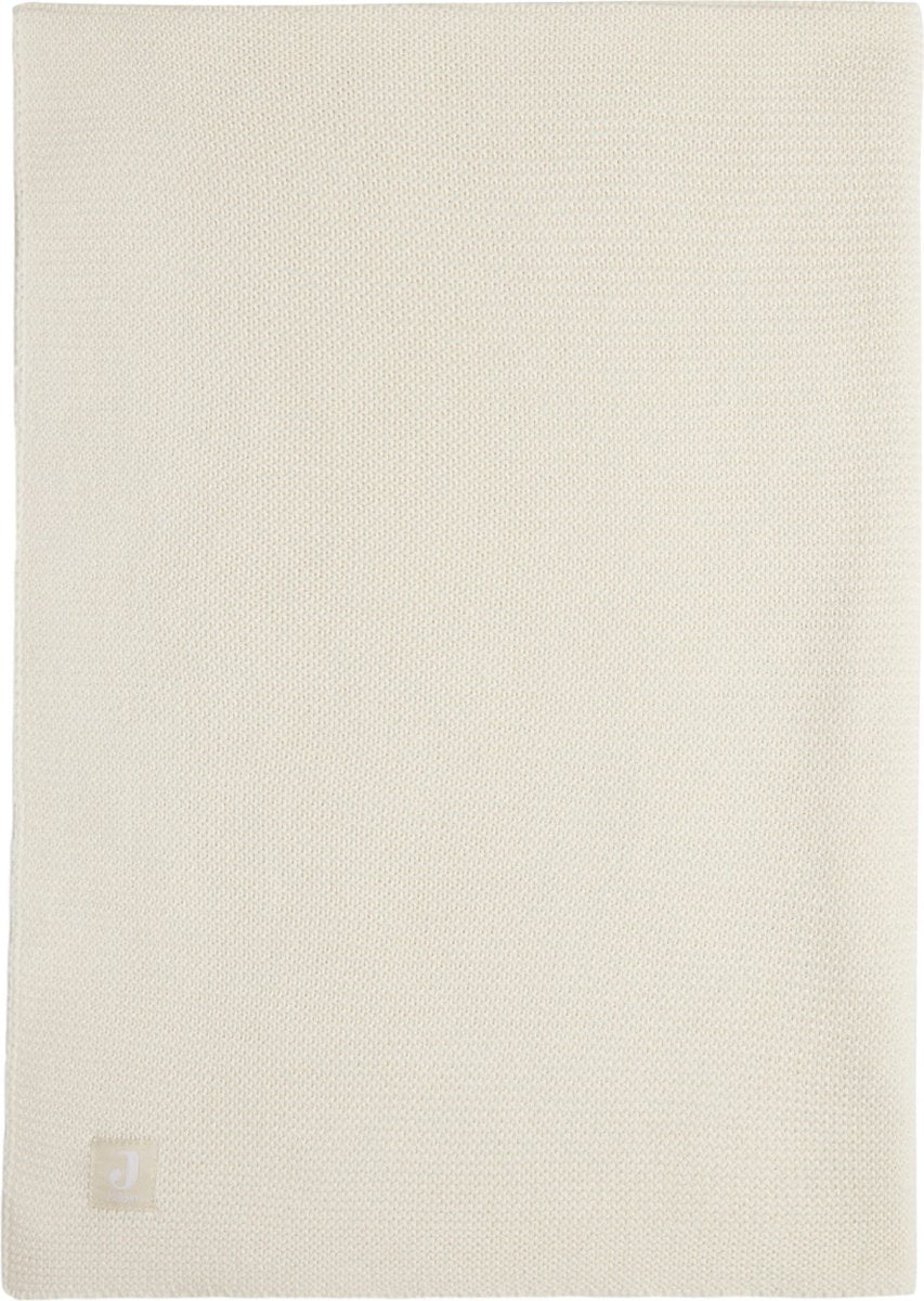 Jollein - coperta per lettino 75x100 cm - coperta per lettino, coperta per lettino, coperta per bebè - maglia basic - avorio