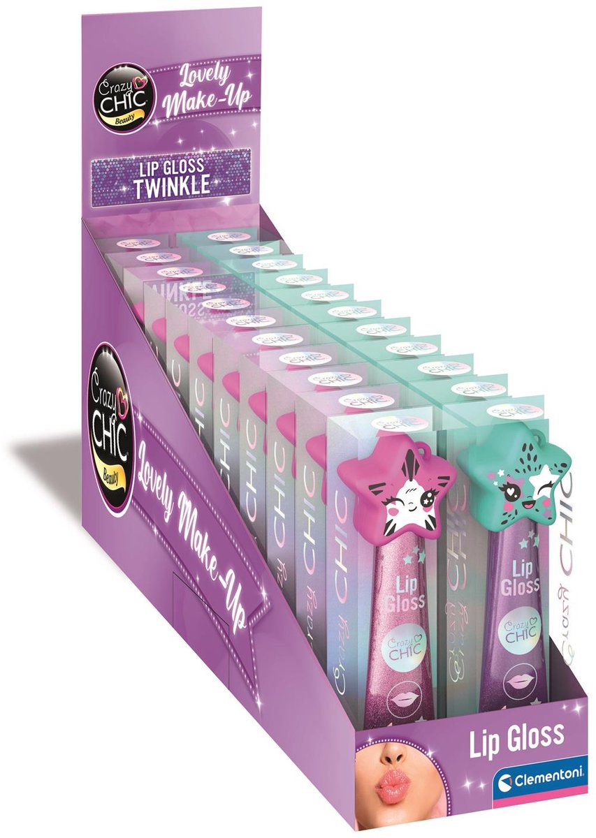 Clementoni Crazy Chic Lipgloss Star Purple Blue