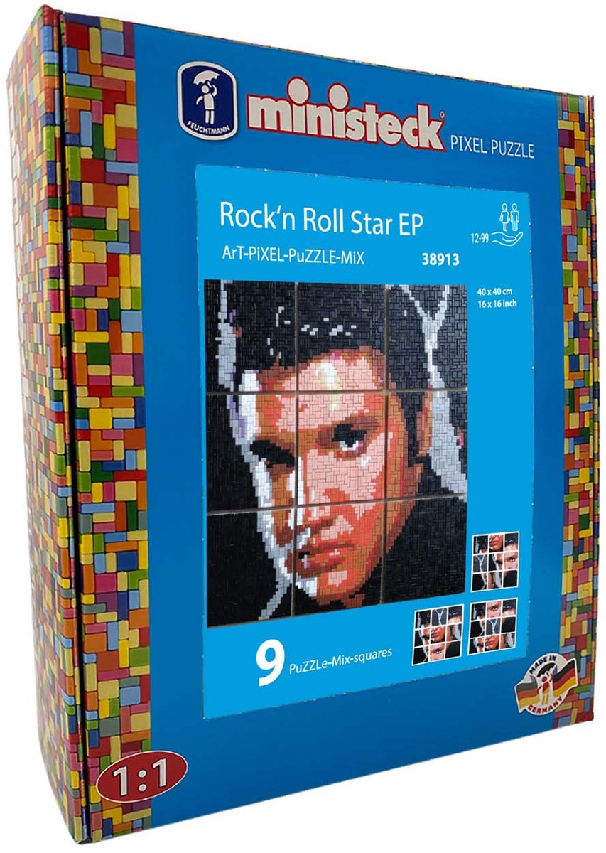 Ministeck mozaïek art rockstar ep xxl box 5500 stuks creatief speelgoed.