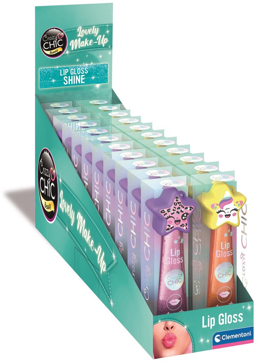 Clementoni Crazy Chic Lipgloss Star Purple Yellow