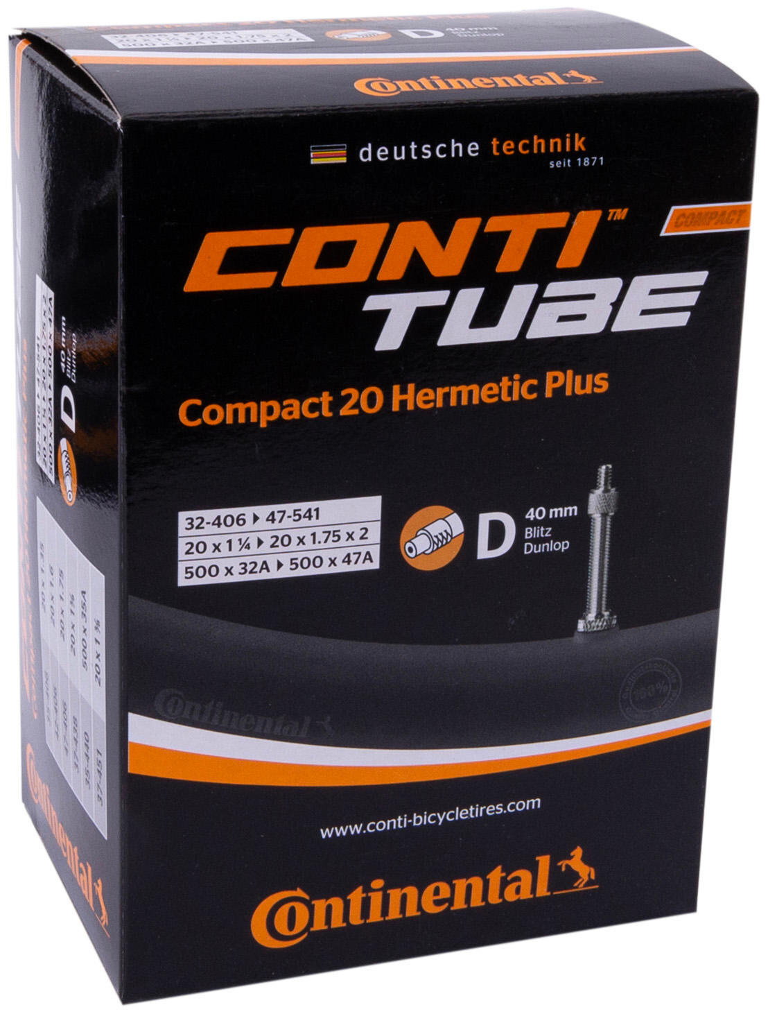 Continental Tube Conti Compact 20 Herm.Plus DV 40 mm