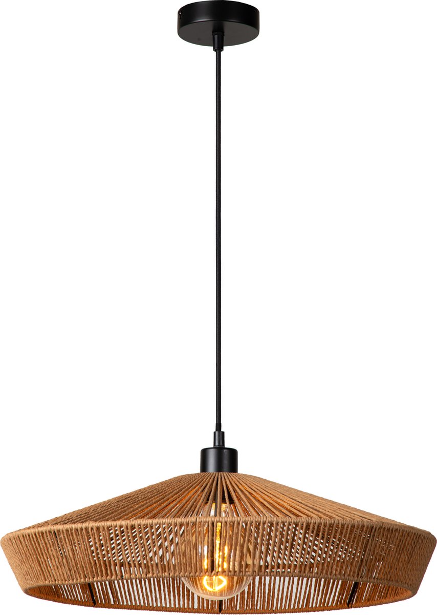 Lucide yunkai - hanglamp - ø 50 cm - 1xe27 - naturel - japandi