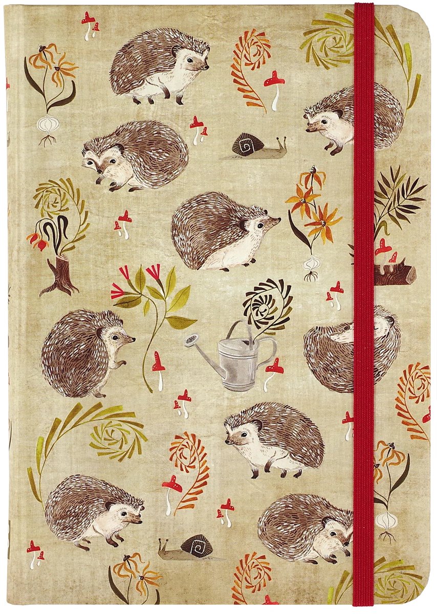 Cuaderno compacto Peter Pauper - erizos - con cierre elástico - 13x18 cm