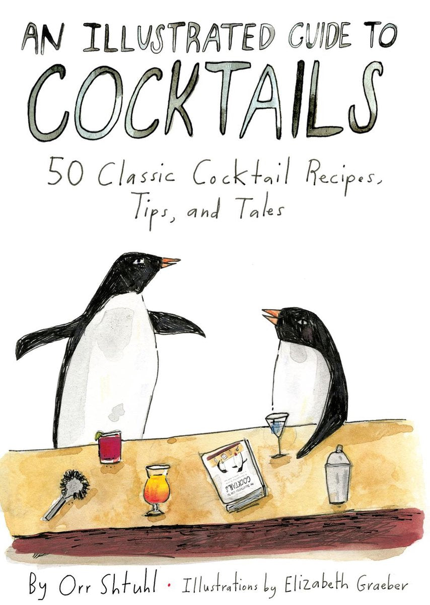 Una guía ilustrada de cócteles.