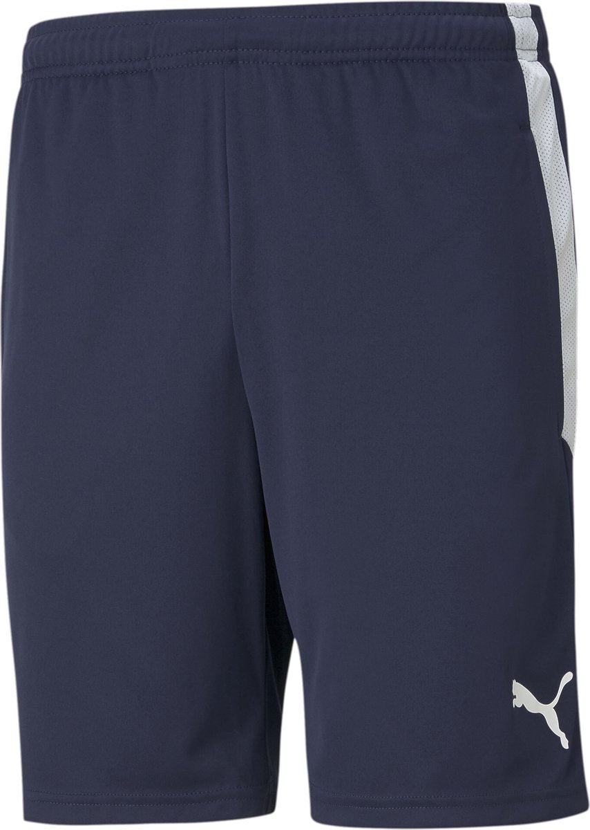 Puma teamliga training shorts heren sportbroek - peacoat- white