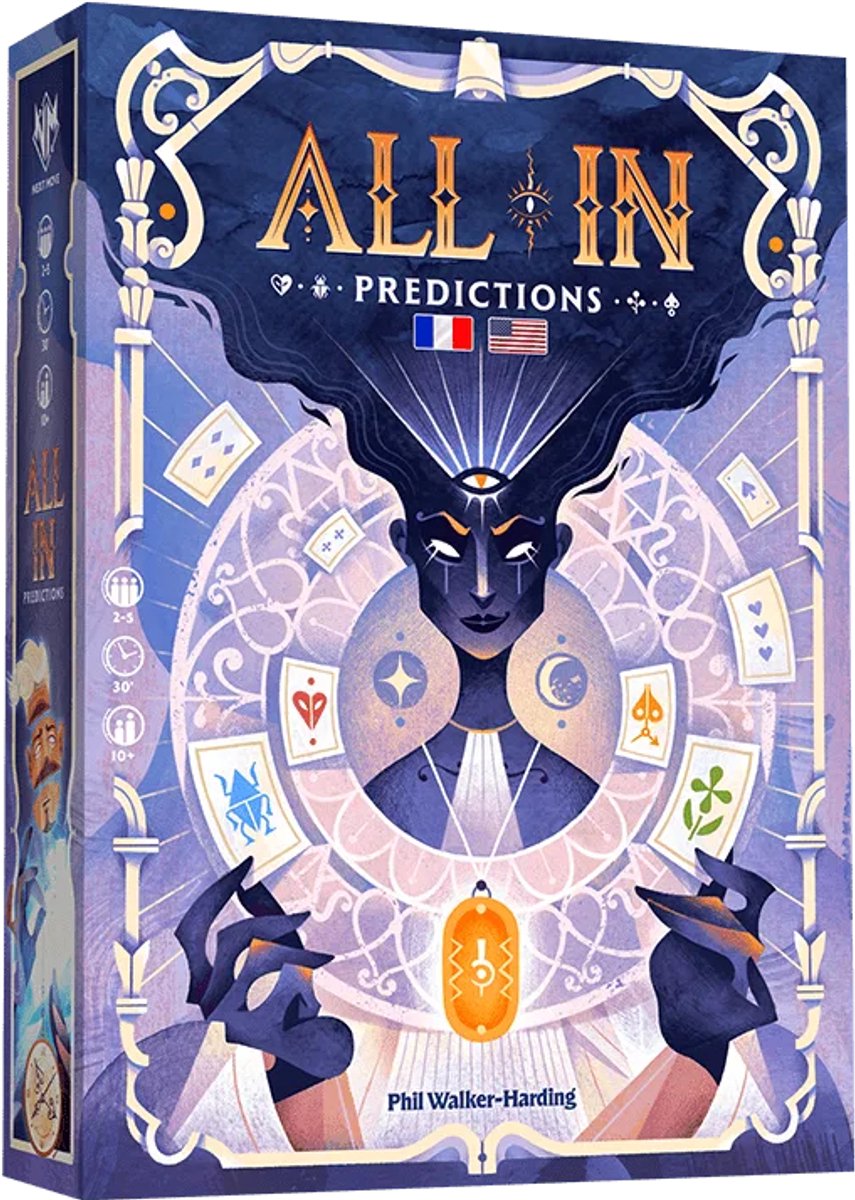 Gioco di carte Asmodee tutto compreso! gioco di strategia rosso di previsioni.