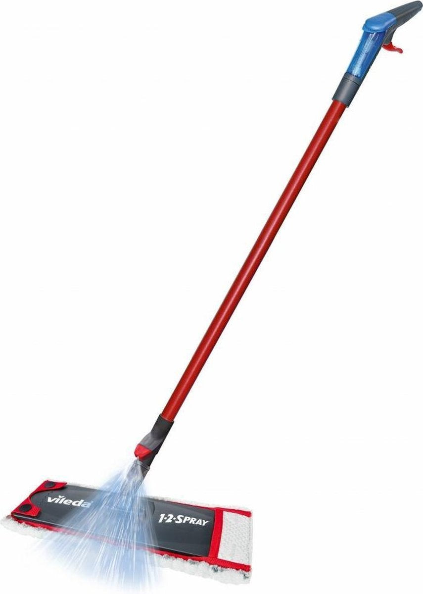 Vileda 1.2. spray spray mop - panno in microfibra con sistema spray - adatto a tutti i tipi di pavimenti