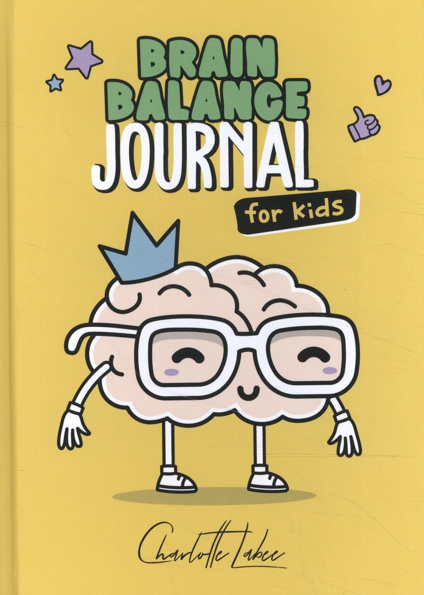 Diario de equilibrio cerebral para niños sin marca sin marca