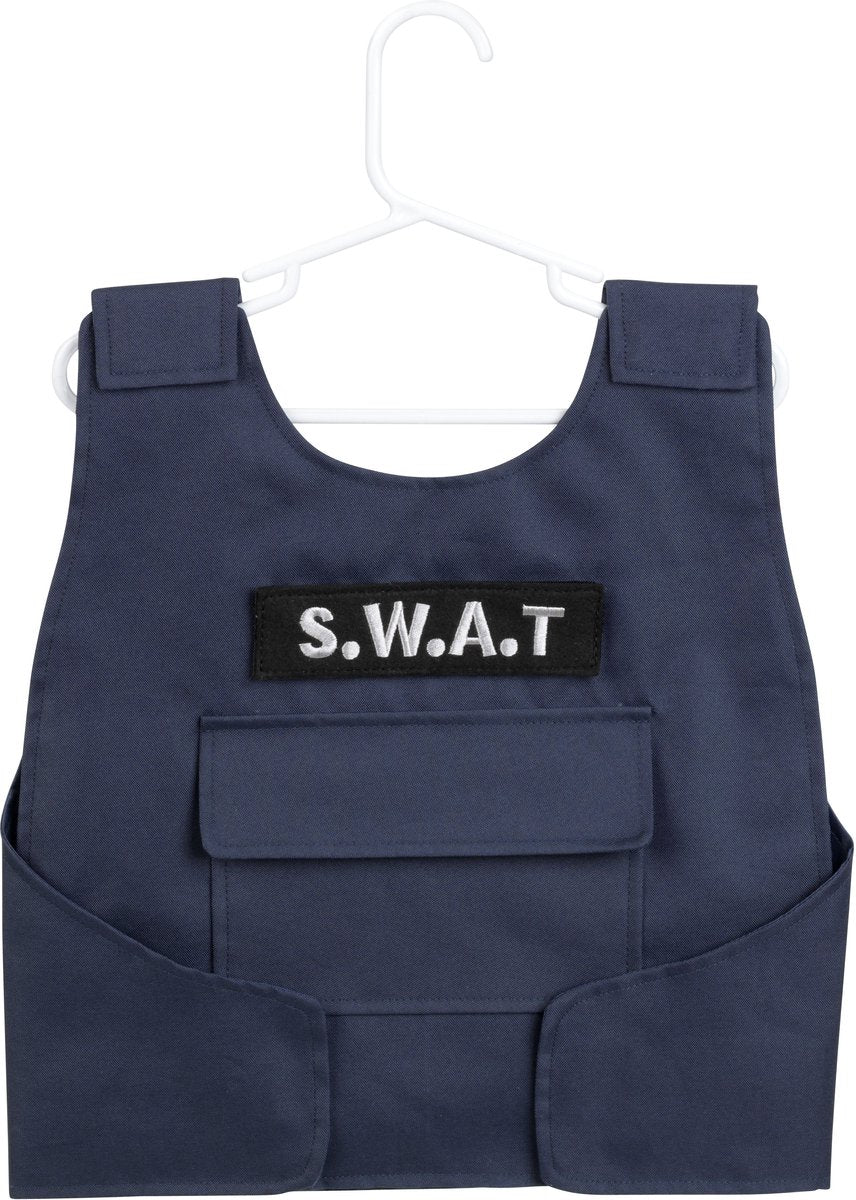 juguetes klein s.w.a.t. chaleco - incl. muchos accesorios - incl. efectos de luz - negro azul amarillo