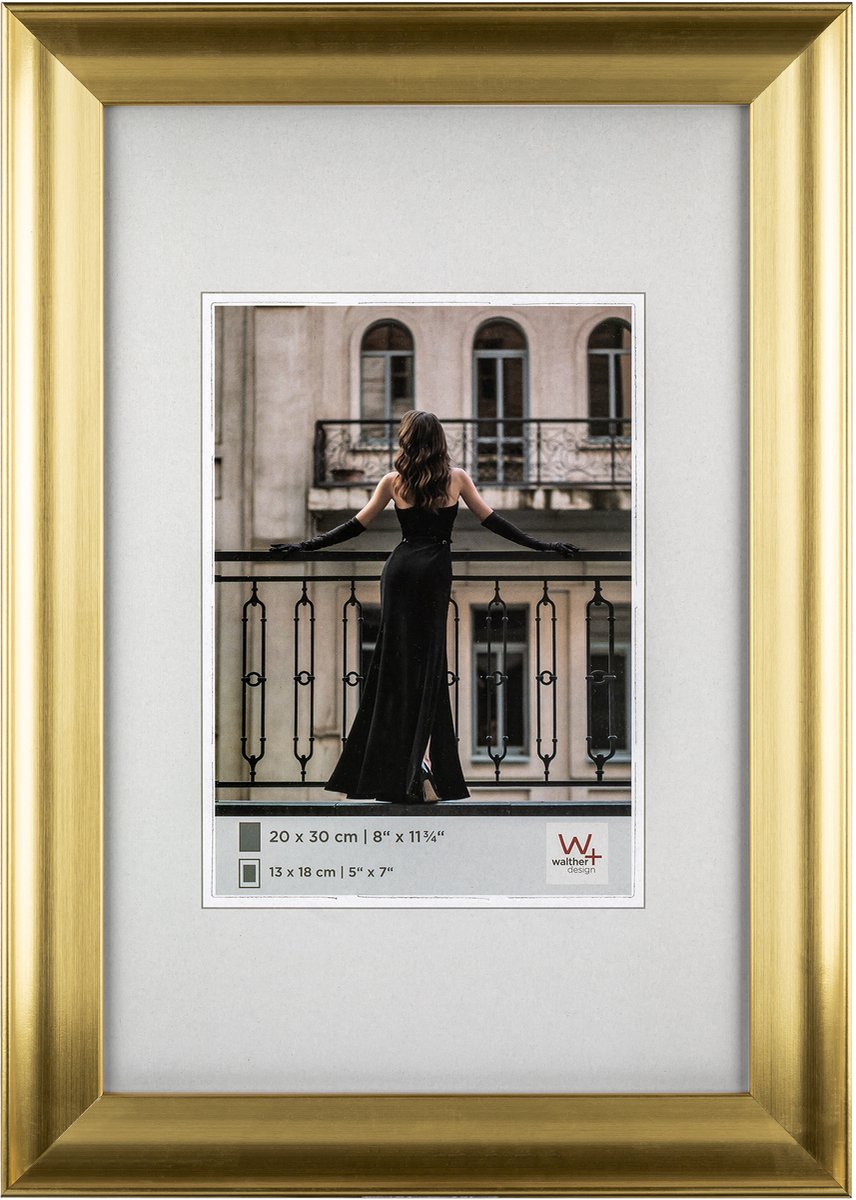 Walther venice - fotolijst - fotoformaat 30x40 cm - goud