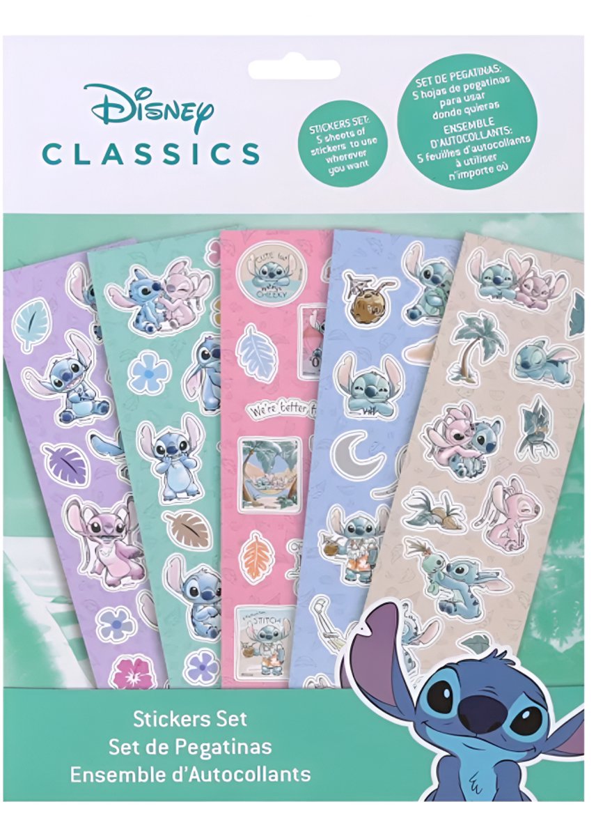 Set adesivi Disney Stitch - 5 fogli