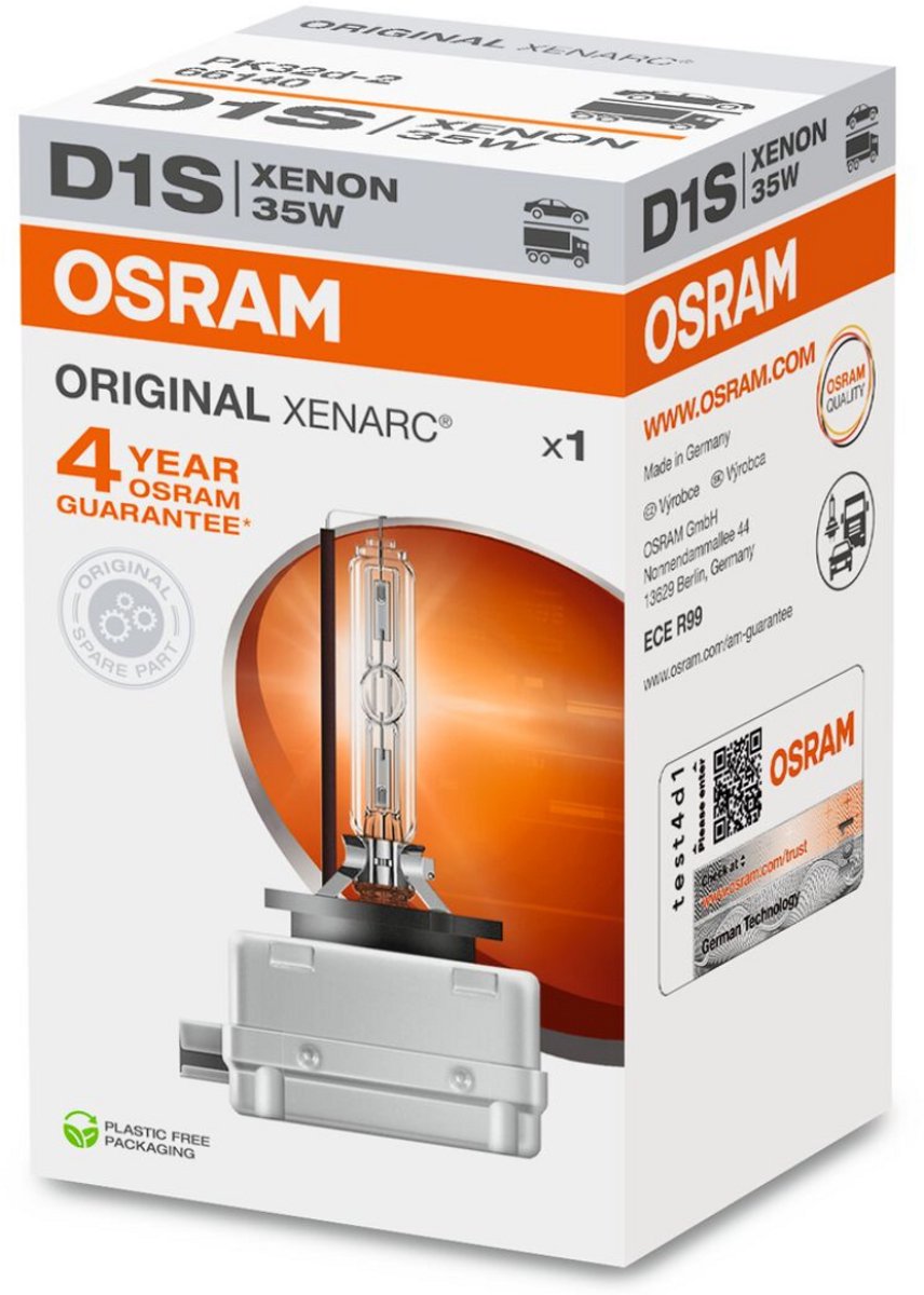 Osram 66140 lámpara de xenón xenarc original d1s 35 w 12 v, 85 v