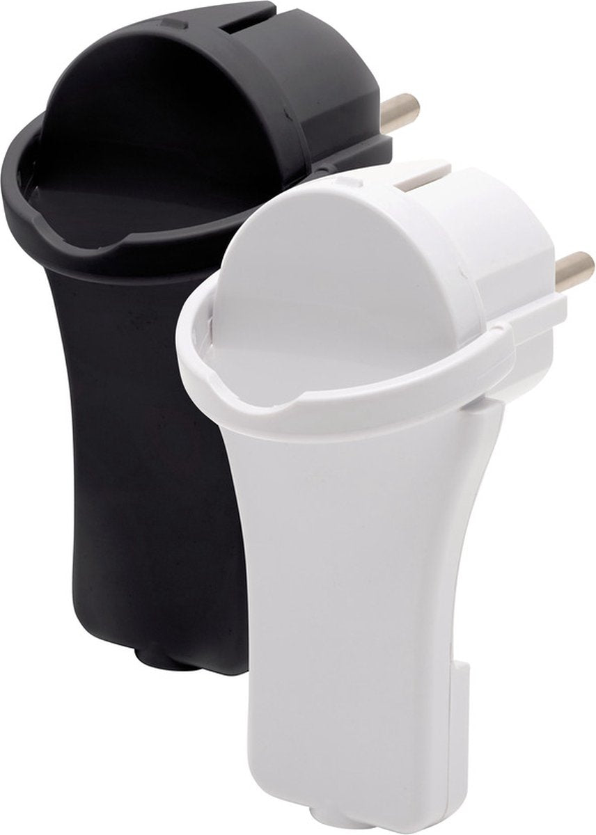 Brennerstuhl cable alargador de plástico de alta calidad con conector plano 10m negro