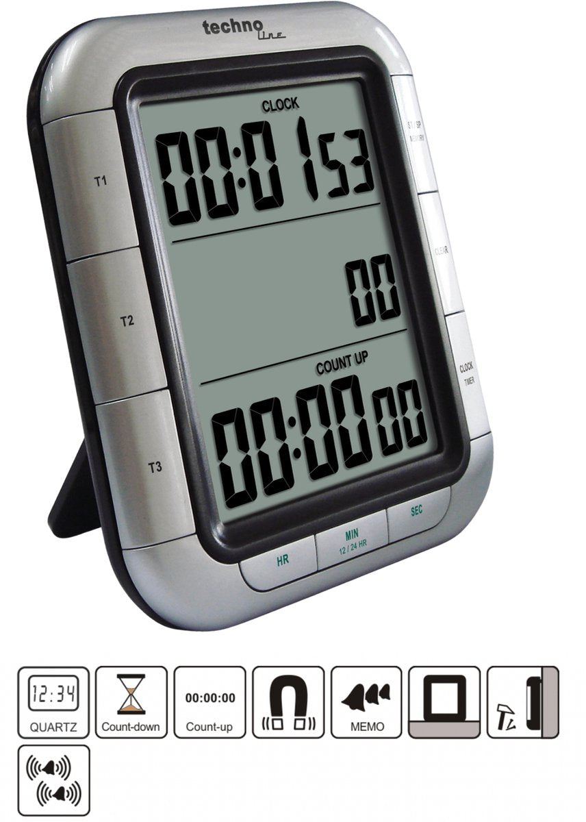 Timer da cucina Technoline - 3 timer contemporaneamente -