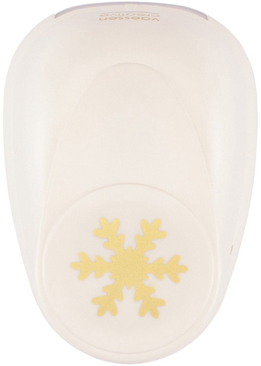 Vaessen creative pons - figuurpons - sneeuwvlok - 3,3 x 3,8 cm