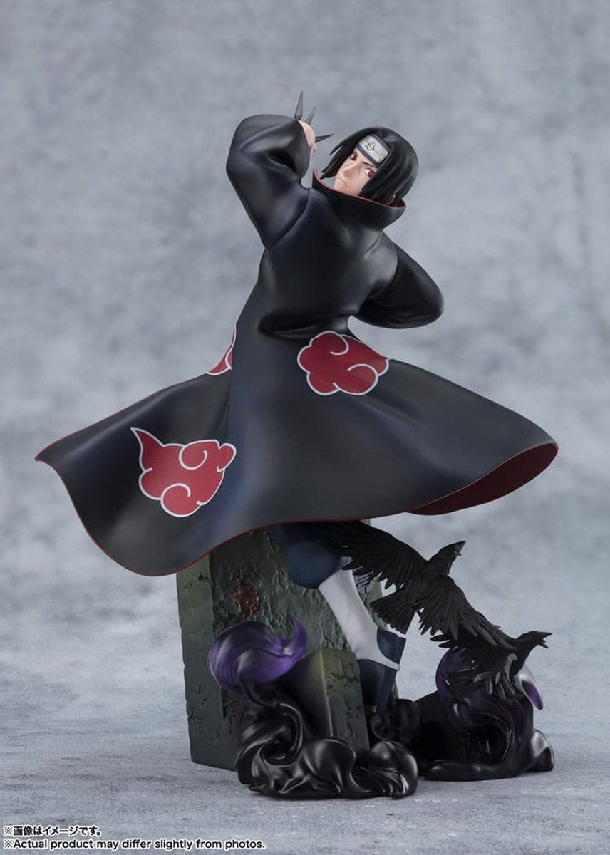Bandai Tamashii Nations Naruto Shippuden FiguartsZero Extra Battle Statua in PVC Itachi Uchiha -la Luce Oscura dello Sharingan Ipnotico- Statua da 24 cm
