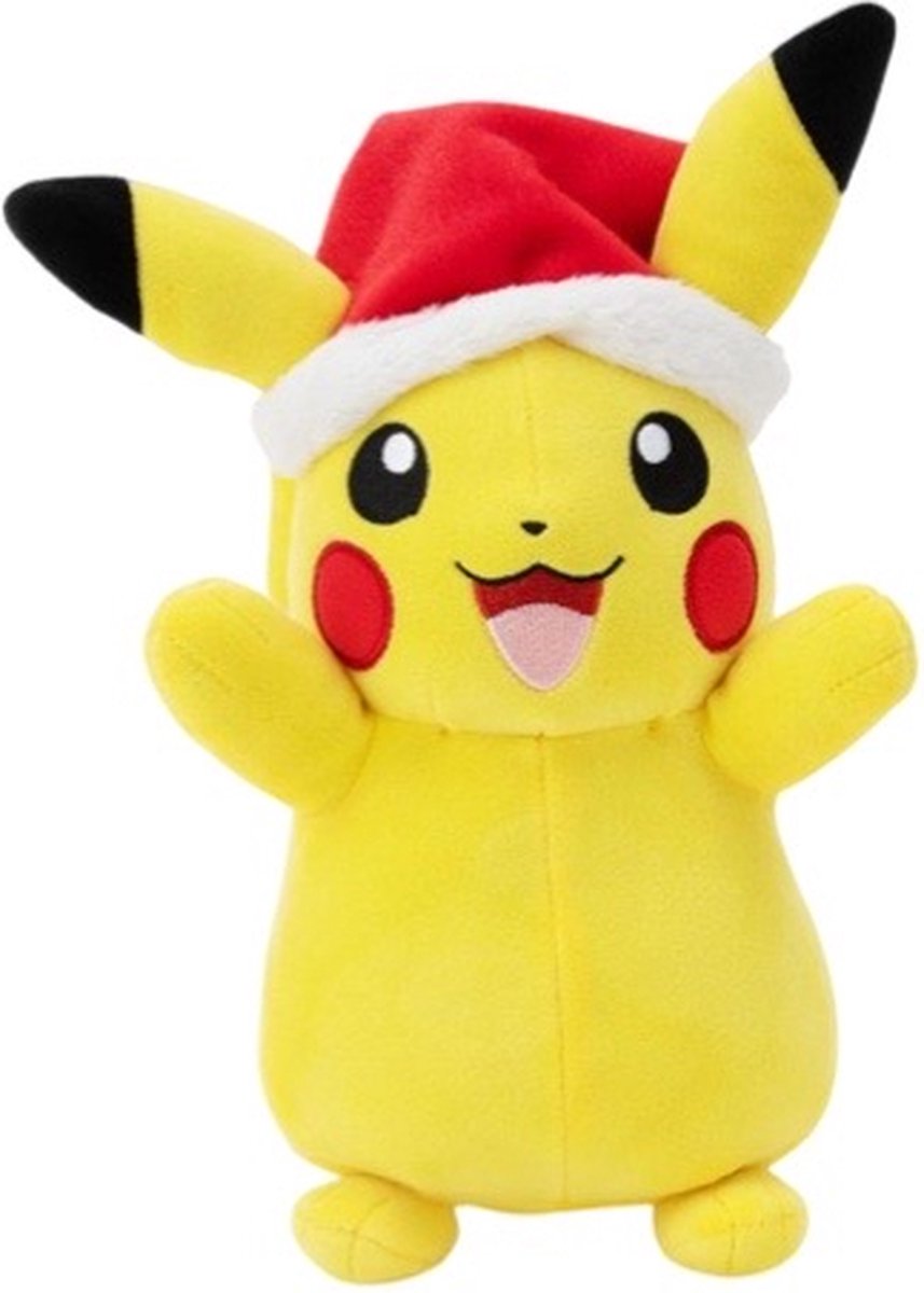 Pokémon de Jazware | Pikachu con gorro de Papá Noel - Peluche de 20 cm