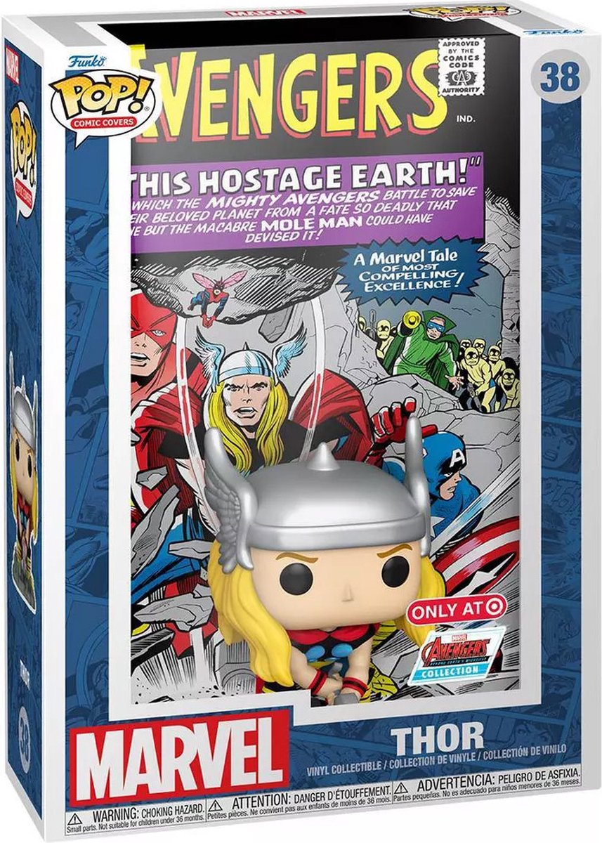 ¡Funko pop! portada comic marvel - thor - edición especial (exclusiva) #38