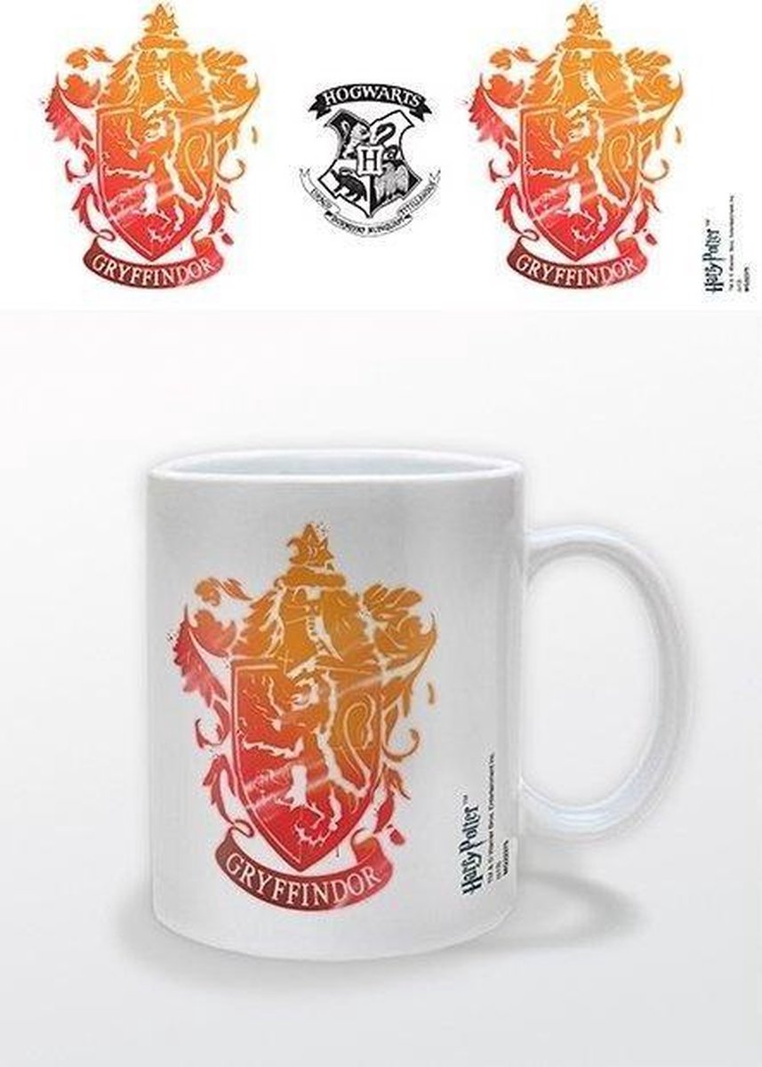 Harry Potter - tazze con stemma stencil di Grifondoro