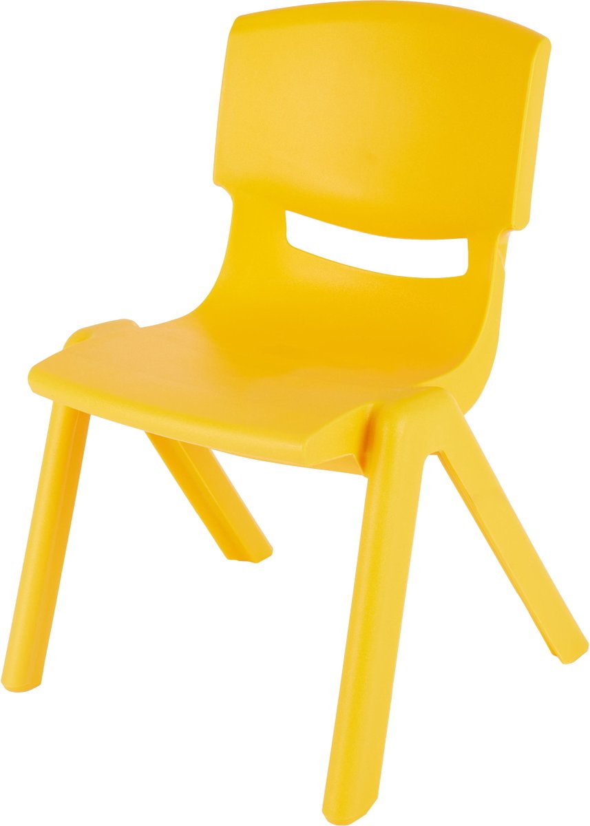 Silla infantil bieco de plástico amarillo 04000001