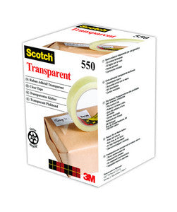 Cinta transparente escocesa de 550 pies (15 mm x 66 m)
