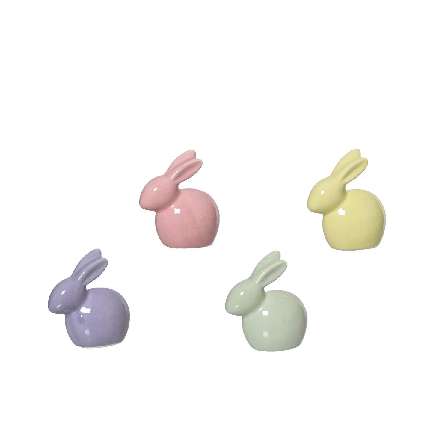 Decoris figura conejo porcelana 3x6,5x6cm