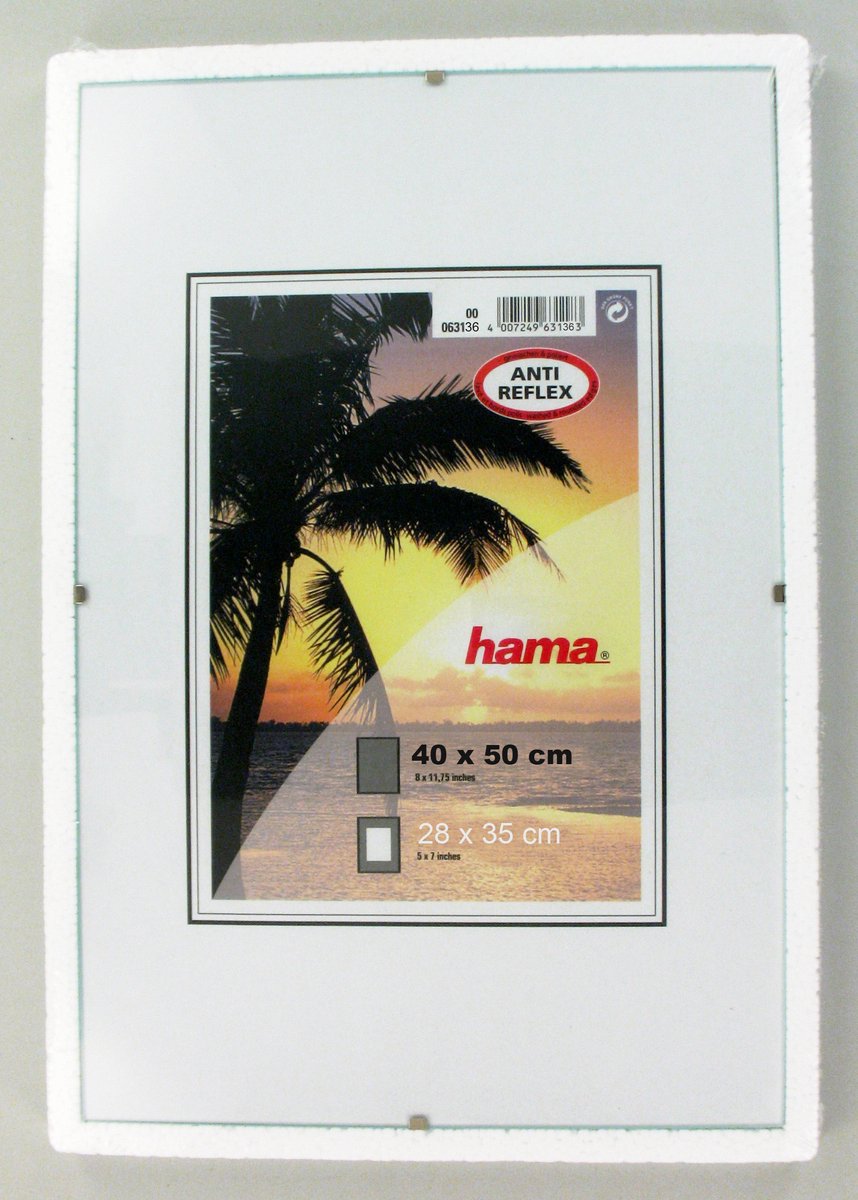 Cornice per foto Hama - clip per cornice - 40 x 50 cm - antiriflesso