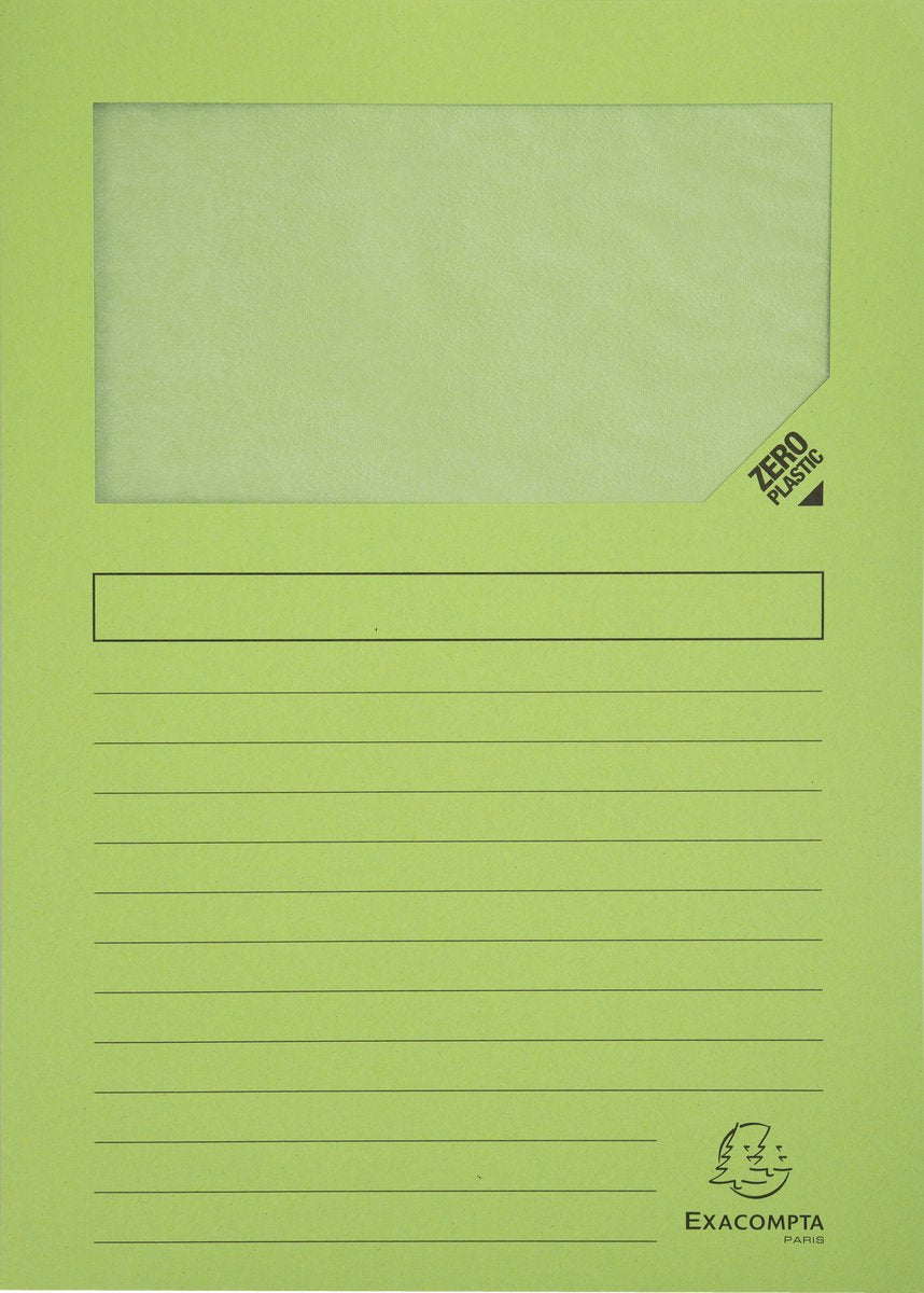 Exacompta l-mapforever, per ft A4, conf. da 25 pezzi, verde chiaro