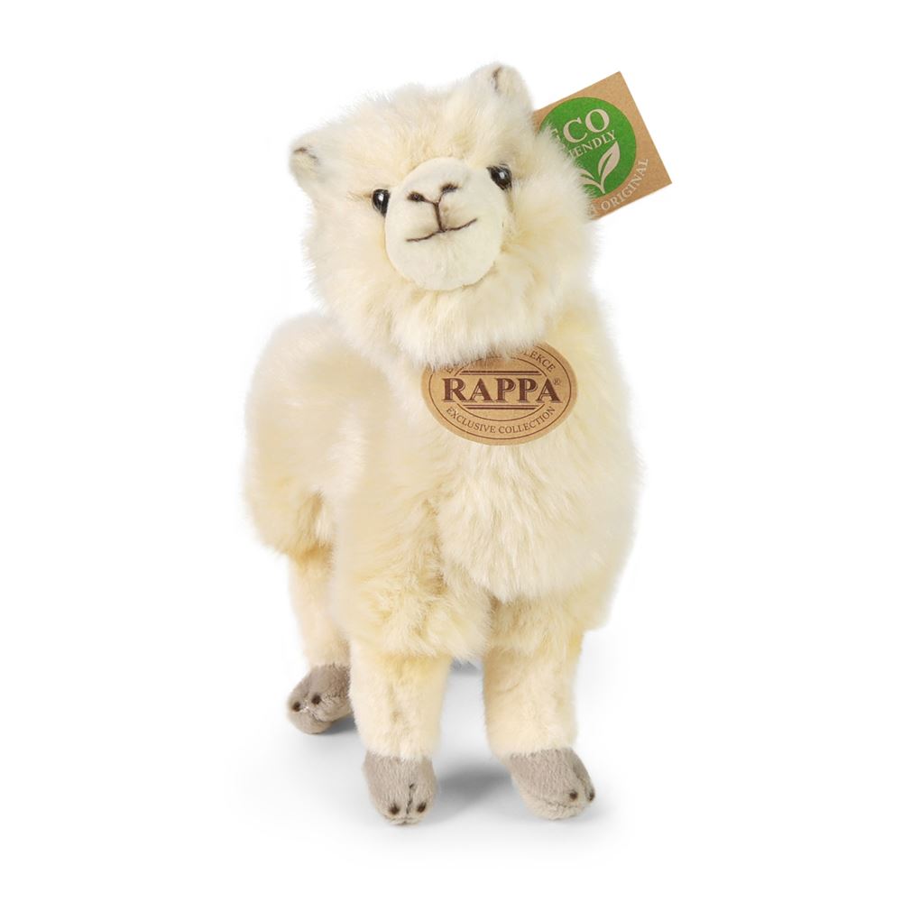 Peluche alpaca bianca 23 cm eco-friendly