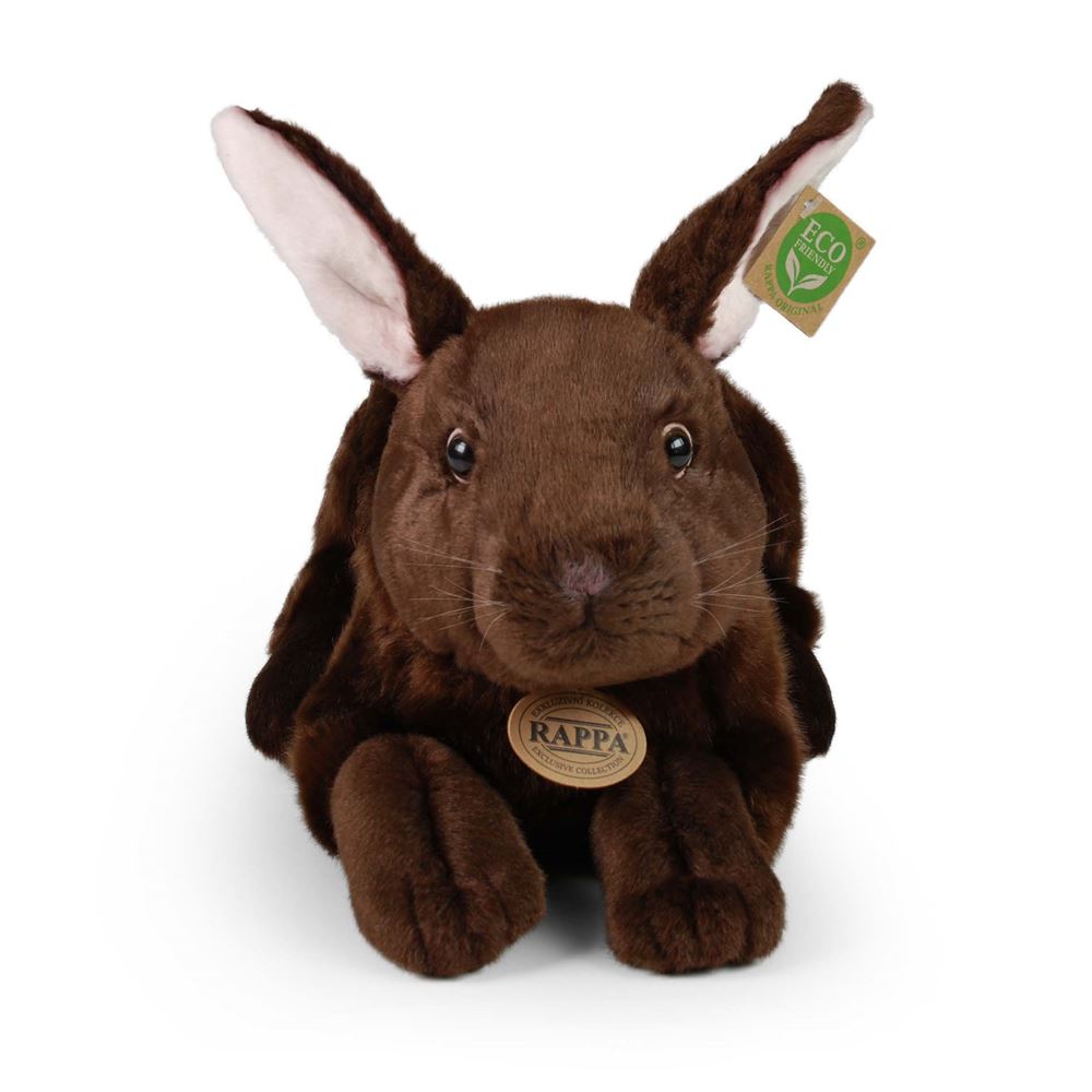 Peluche coniglio marrone 33 cm ecologico