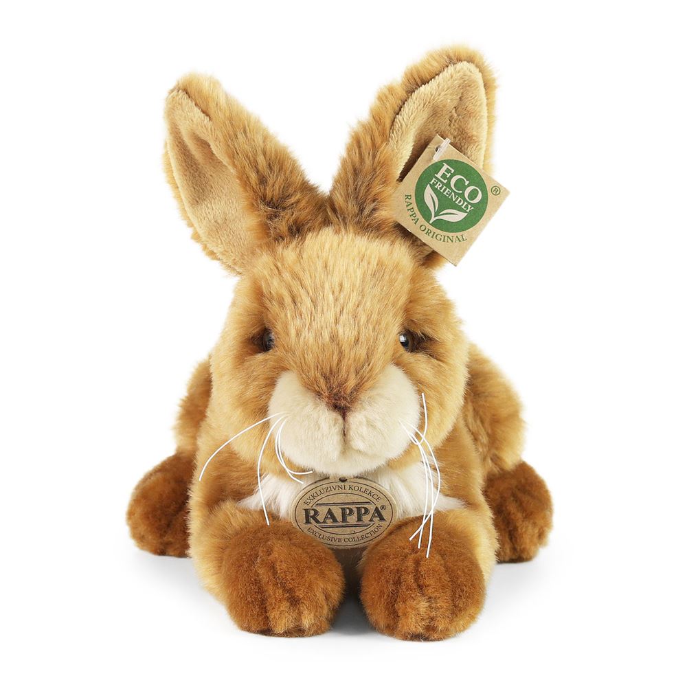 Coniglio peluche sdraiato 23 cm ecologico