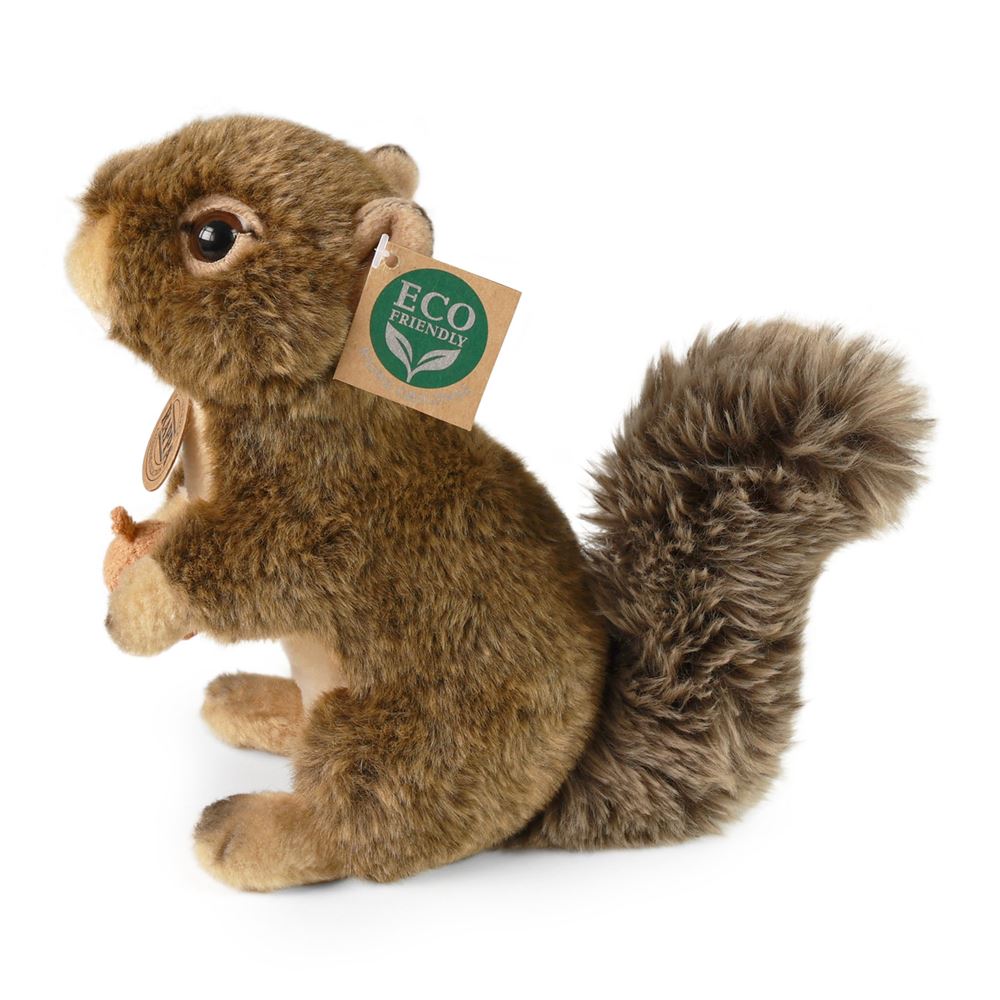 Scoiattolo in peluche con quercia 20 cm eco-friendly