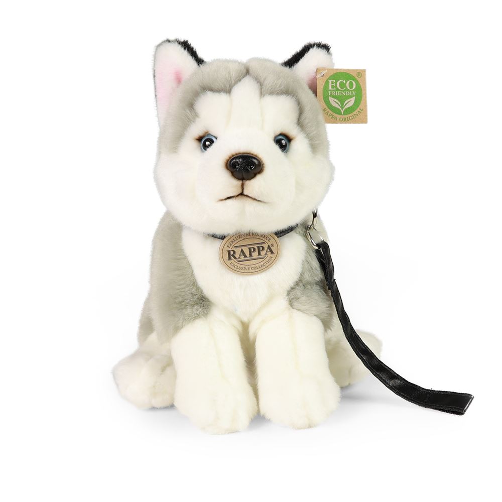 Peluche cane husky 28 cm ecologico