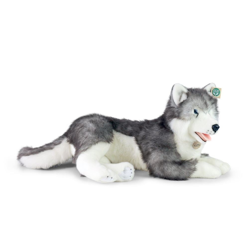 Peluche cane husky 60 cm ecologico
